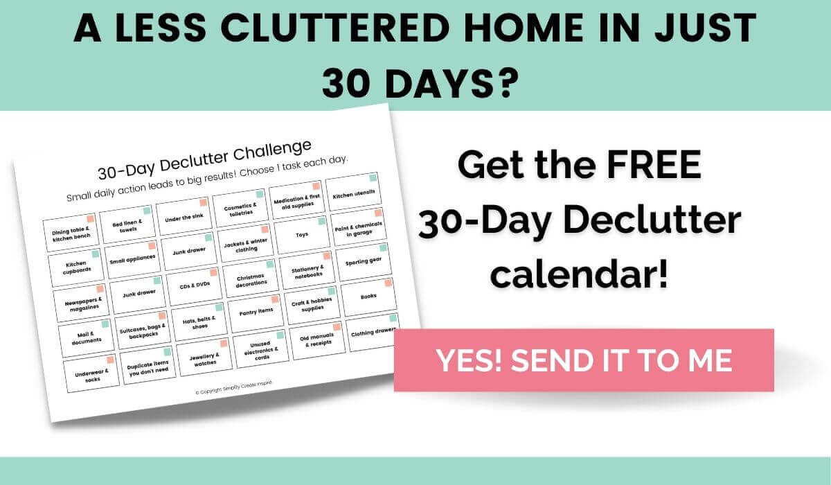 Free 30 day declutter challenge