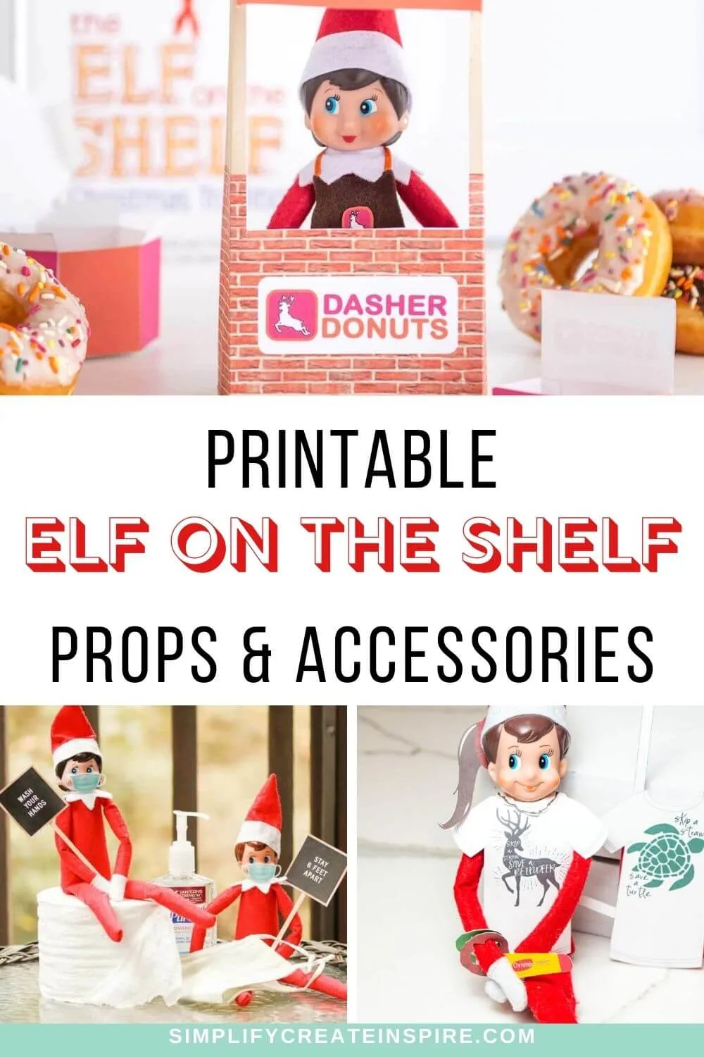 Free printable elf on the shelf props