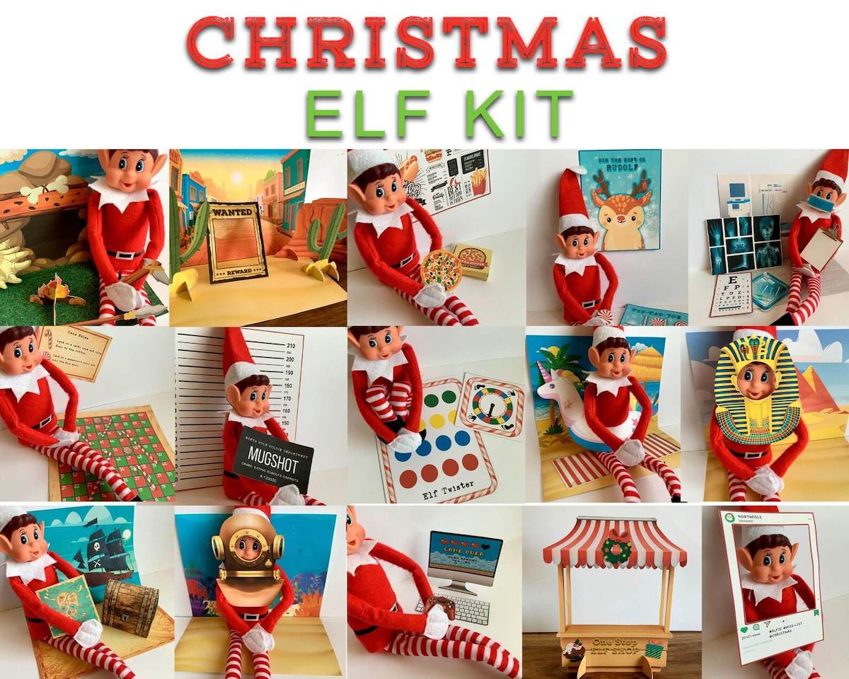 Printable elf on the shelf kit etsy