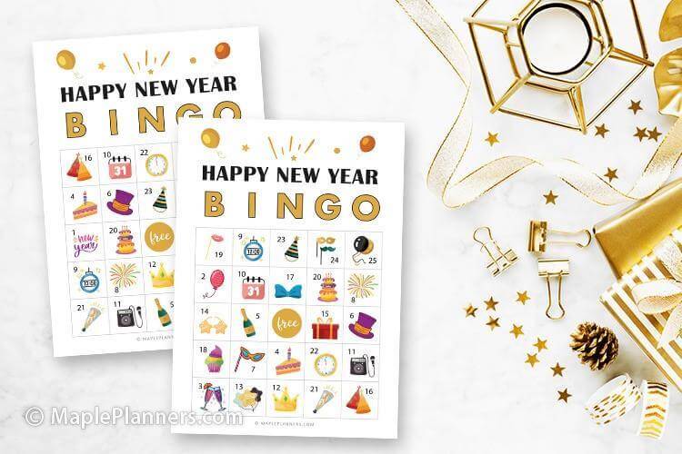new years eve bingo