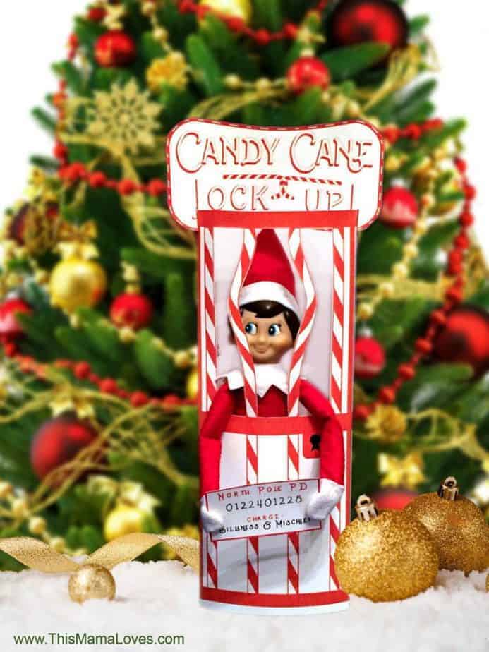 elf candy cane prison