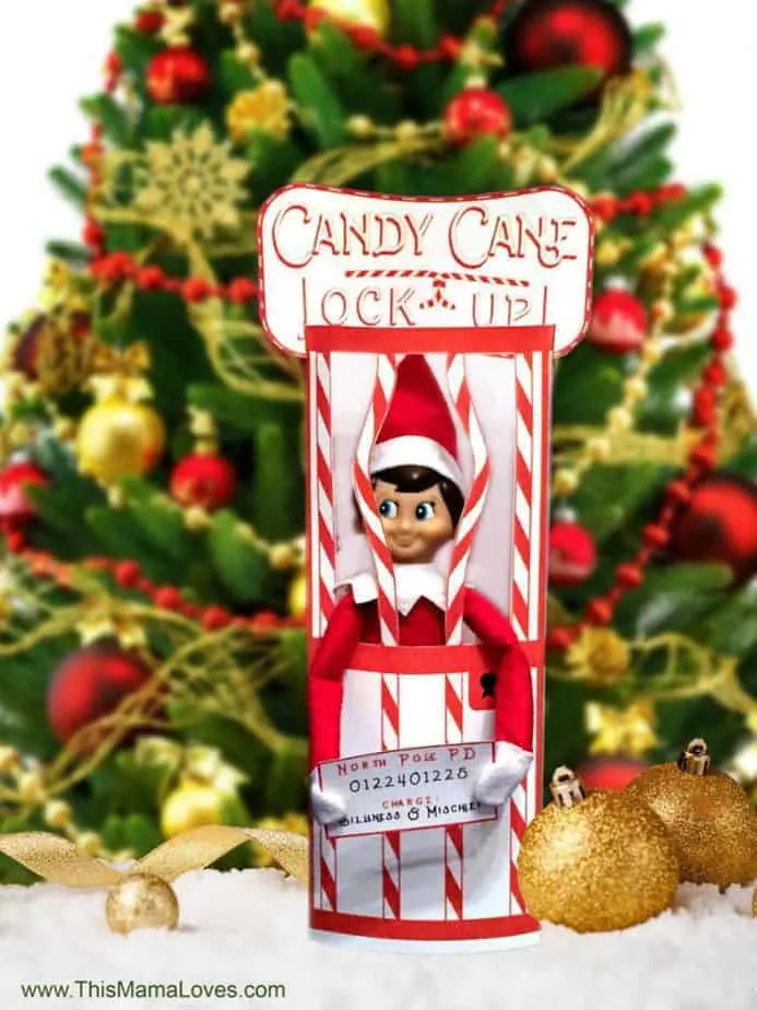Elf candy cane prison
