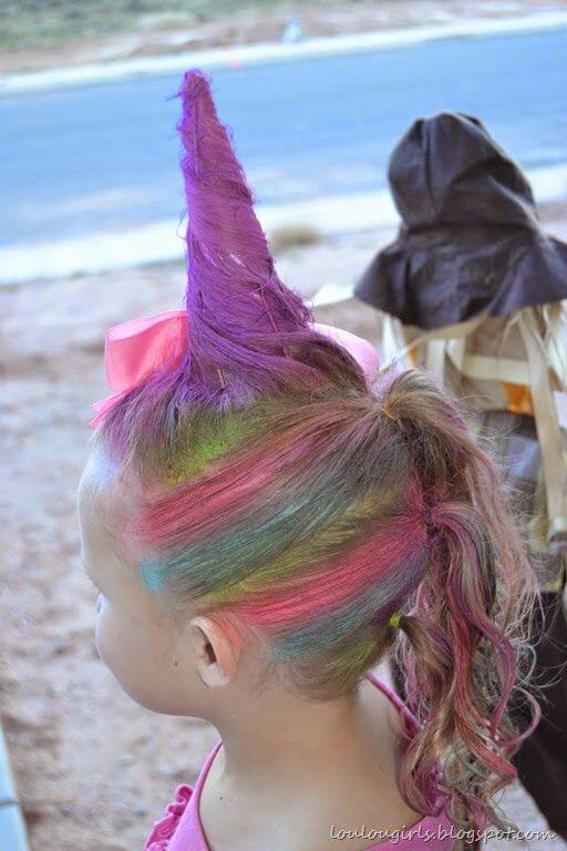 unicorn horn hairstyle