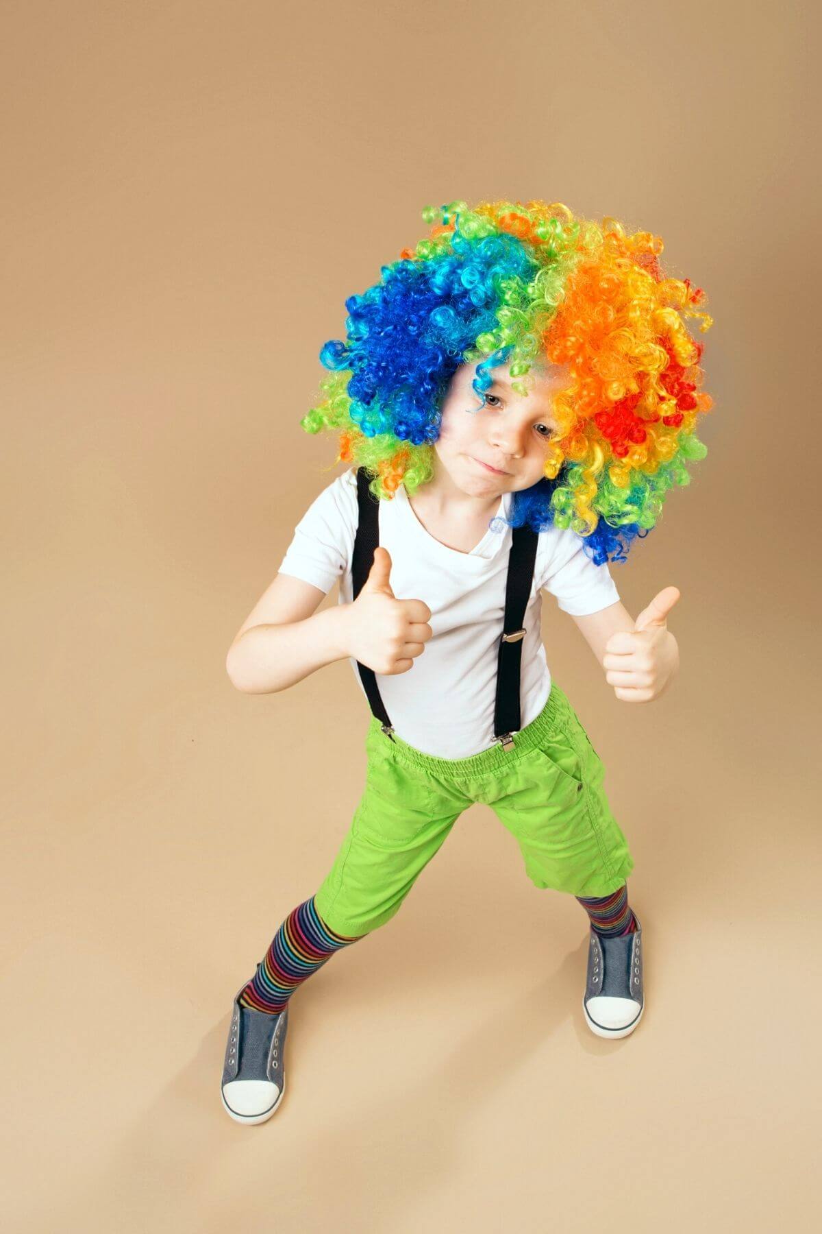 clown wig crazy hair day ideas