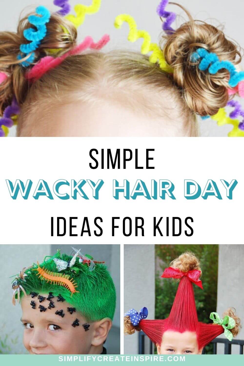 25 Easy Crazy Hair Day Ideas For Boys & Girls | Simplify Create Inspire