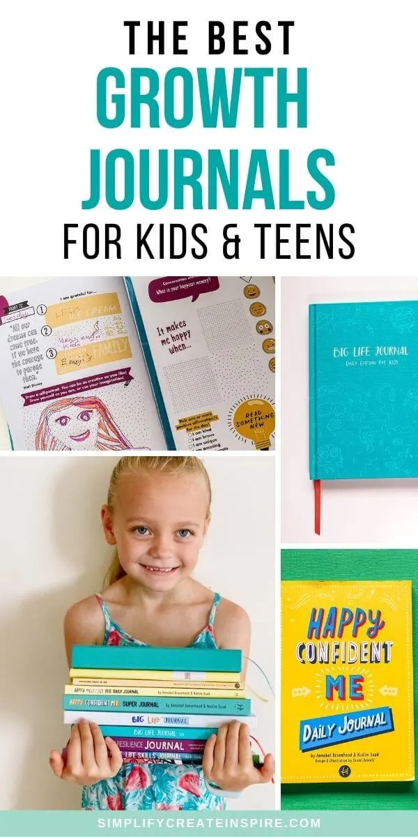 Best gratitude journals for kids pin image