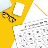 printable 30 day decluttering challenge