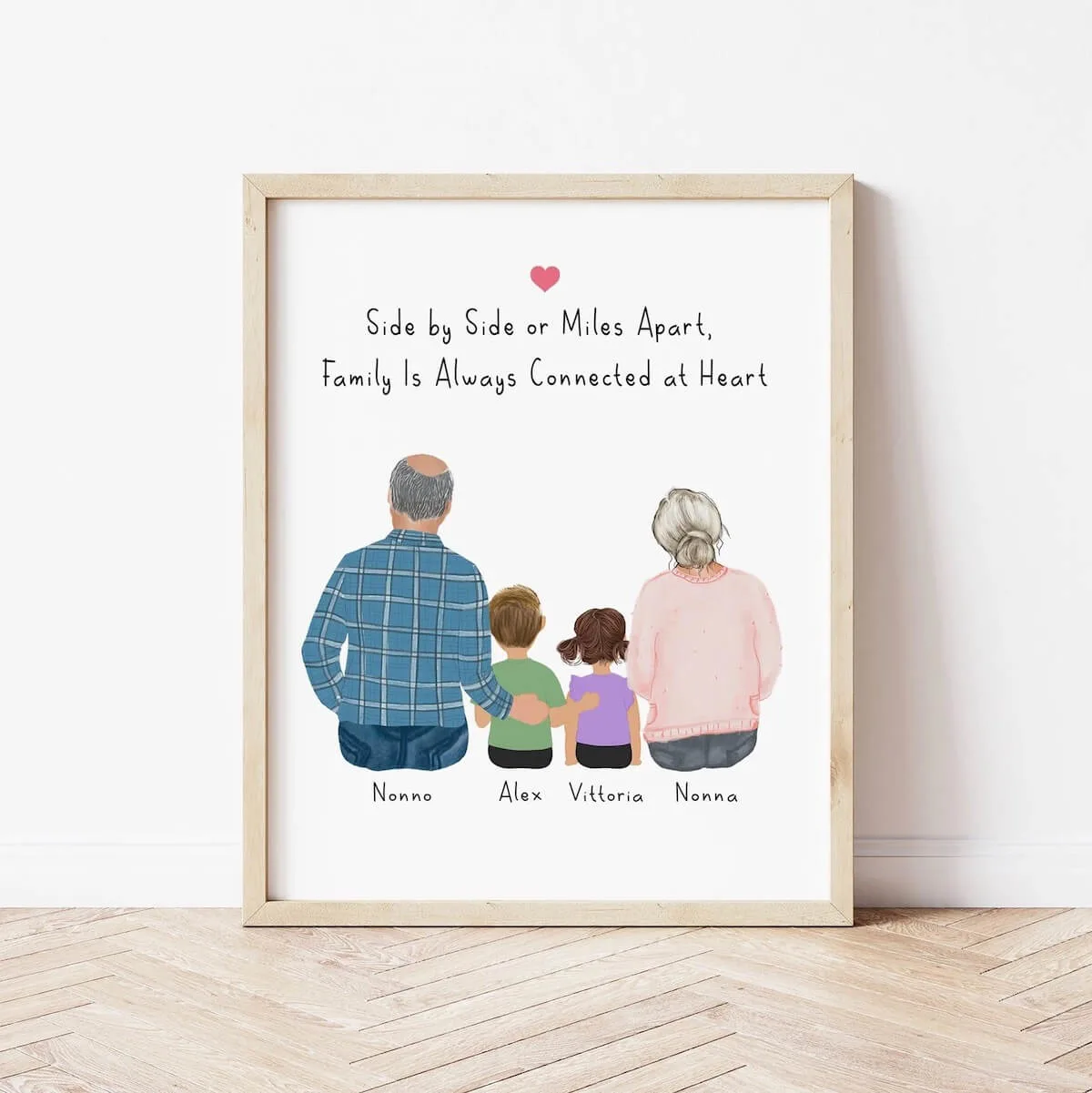 Custom grandparent wall art