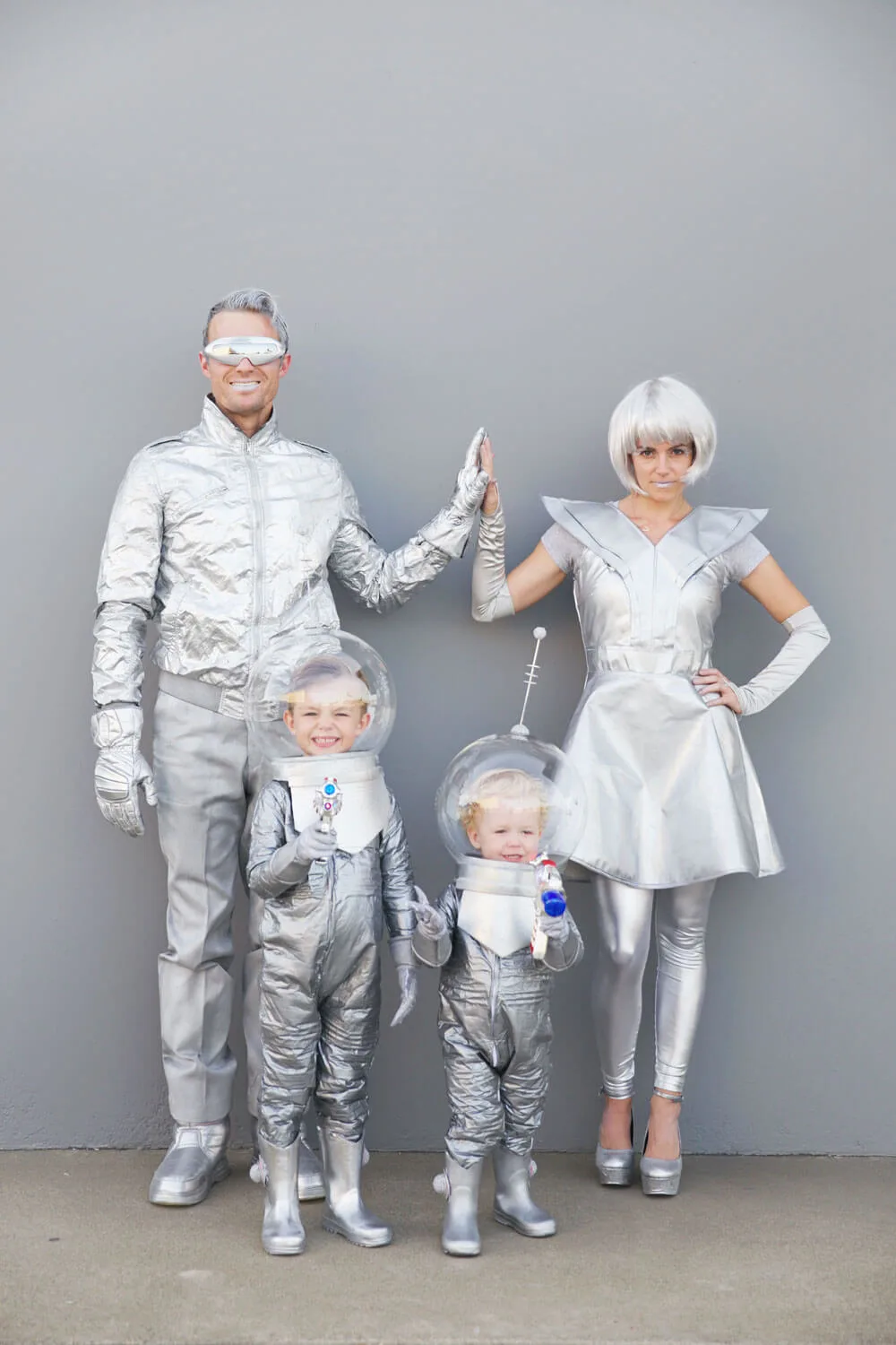 Diy space costume for families