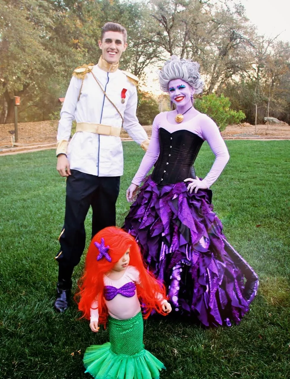 The little mermaid family costume.