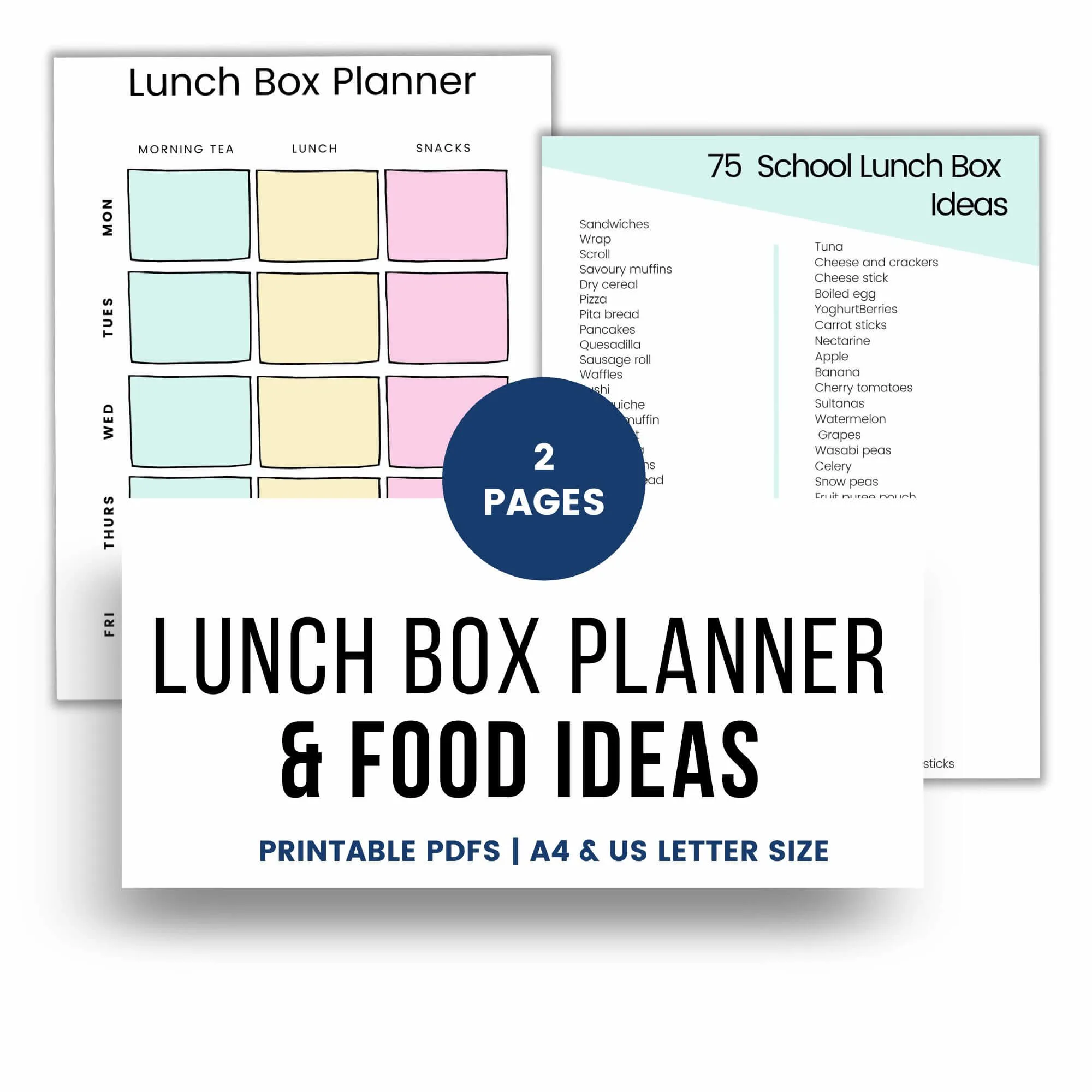 Lunch box planner