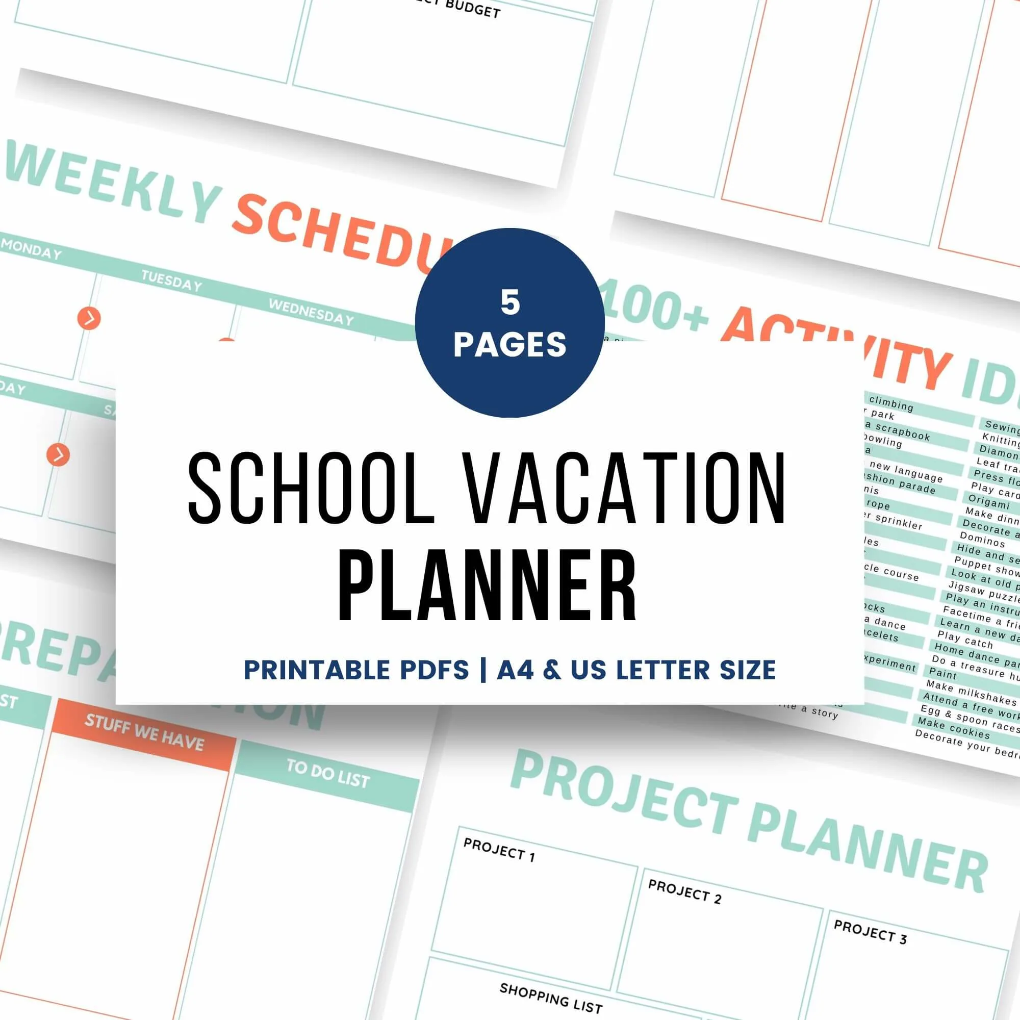 School vacation planner