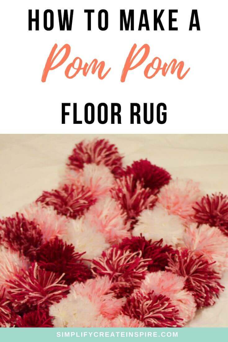 How to make a pom pom rug