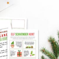 printable elf on the shelf scavenger hunt clues
