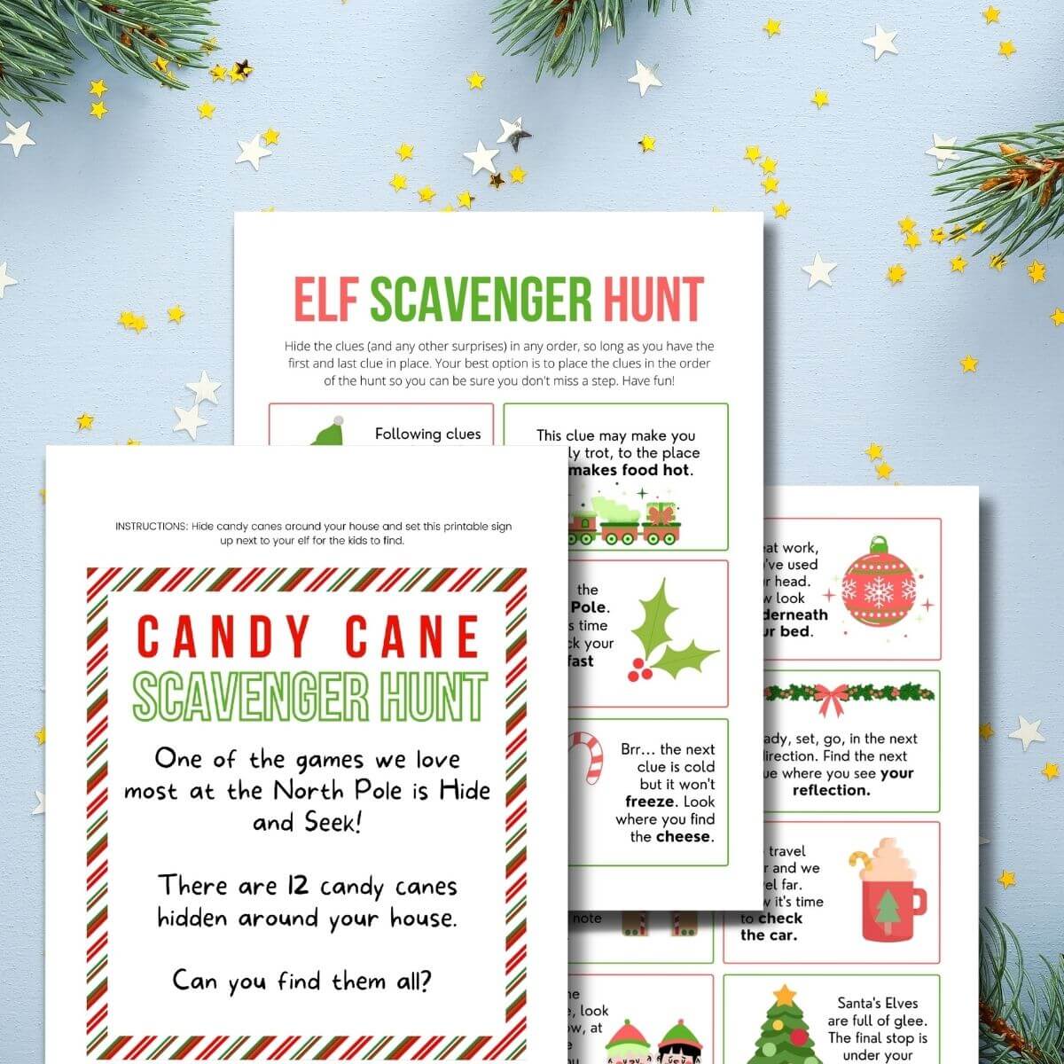 Elf on the Shelf Scavenger Hunt With Free Printable Clues 1 elf on the shelf scavenger hunt.