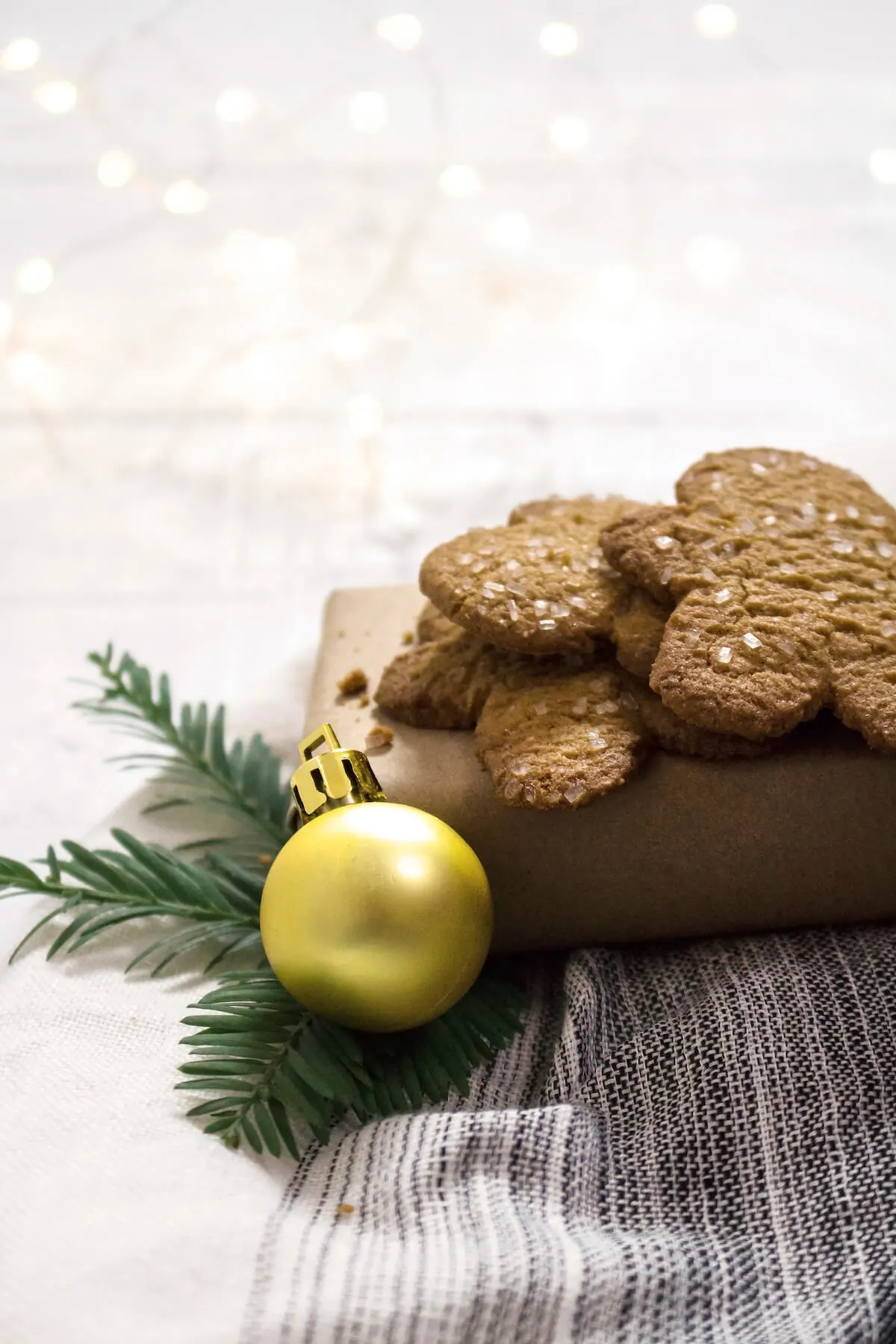 Baked gingerbread cookies for christmas