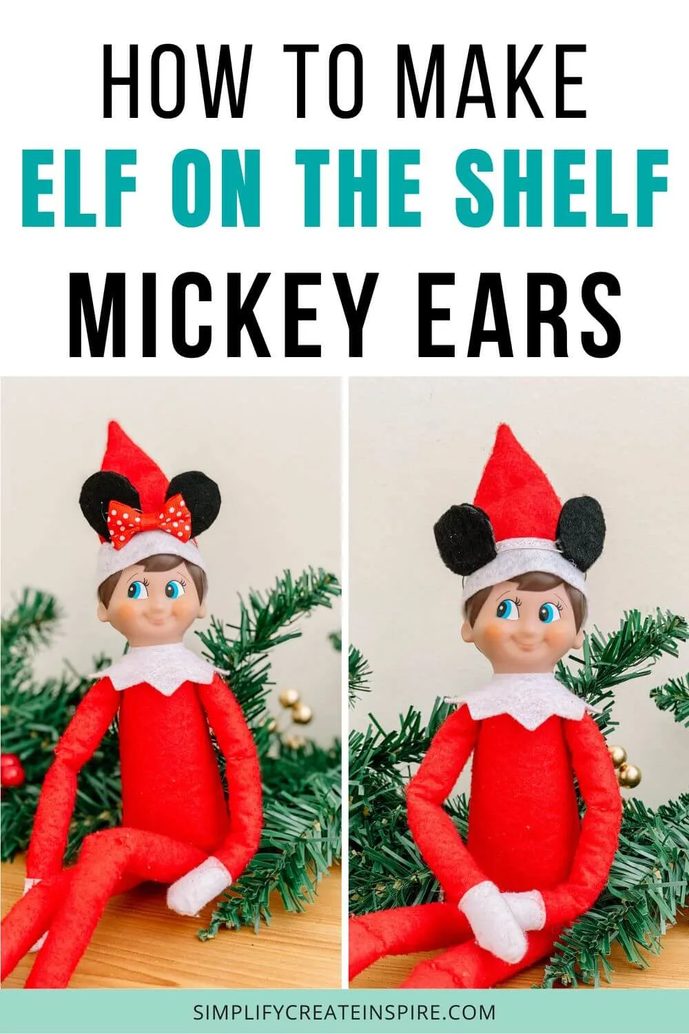 How to make elf on the shelf mickey ears