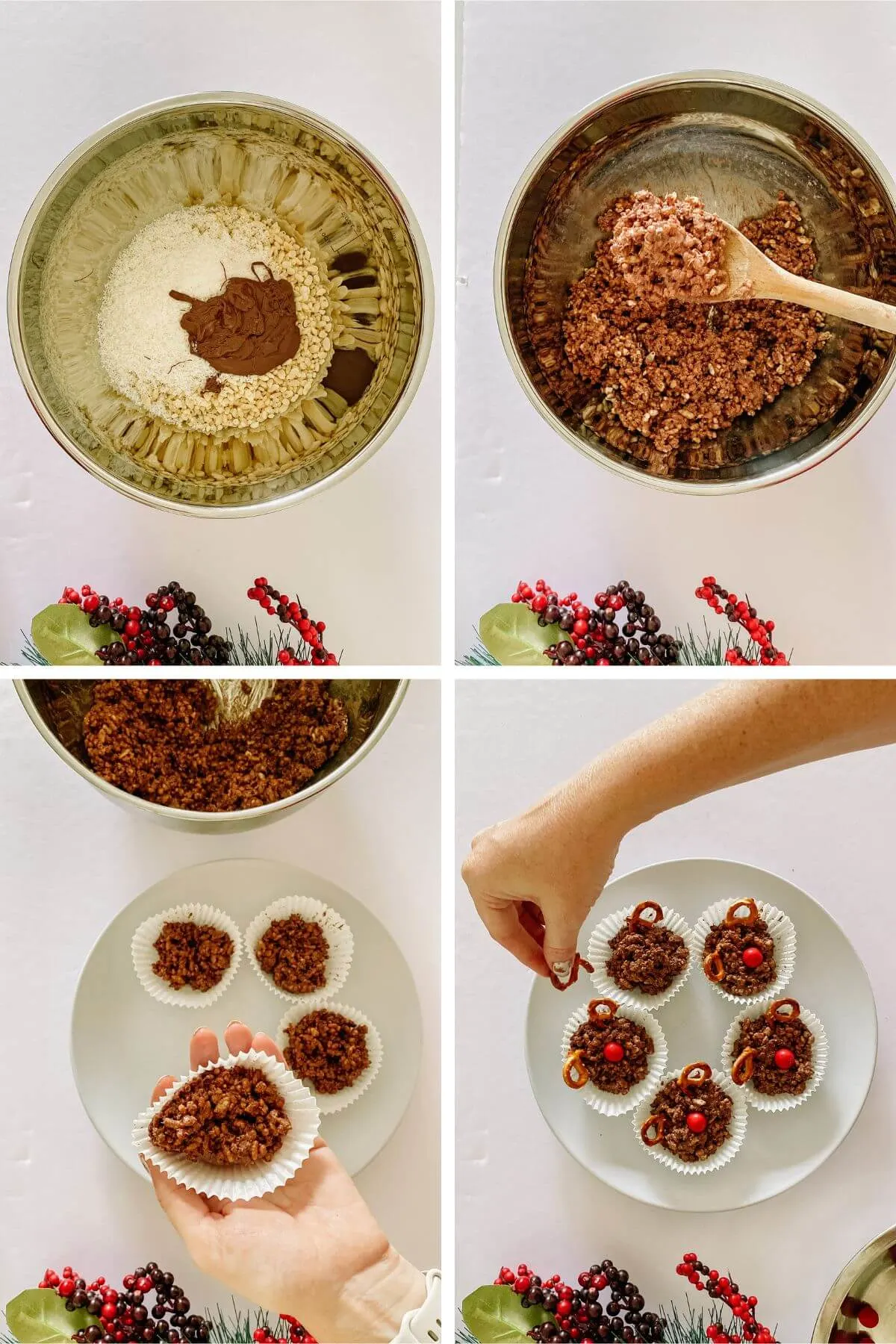 How to make chocolate reindeer crackles