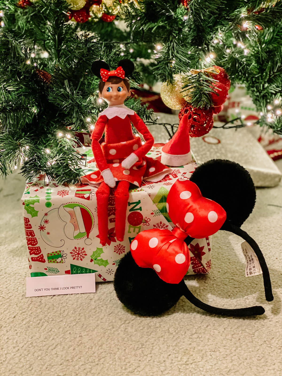 Minnie mouse elf on the shelf