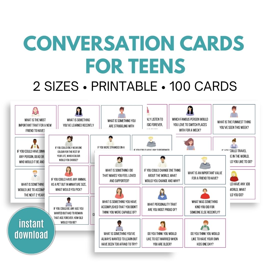 Conversation cards for teens banner