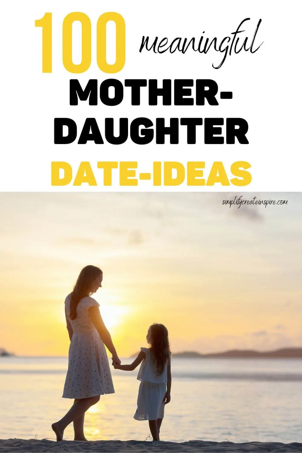 Pinterest image - mother daughter day ideas