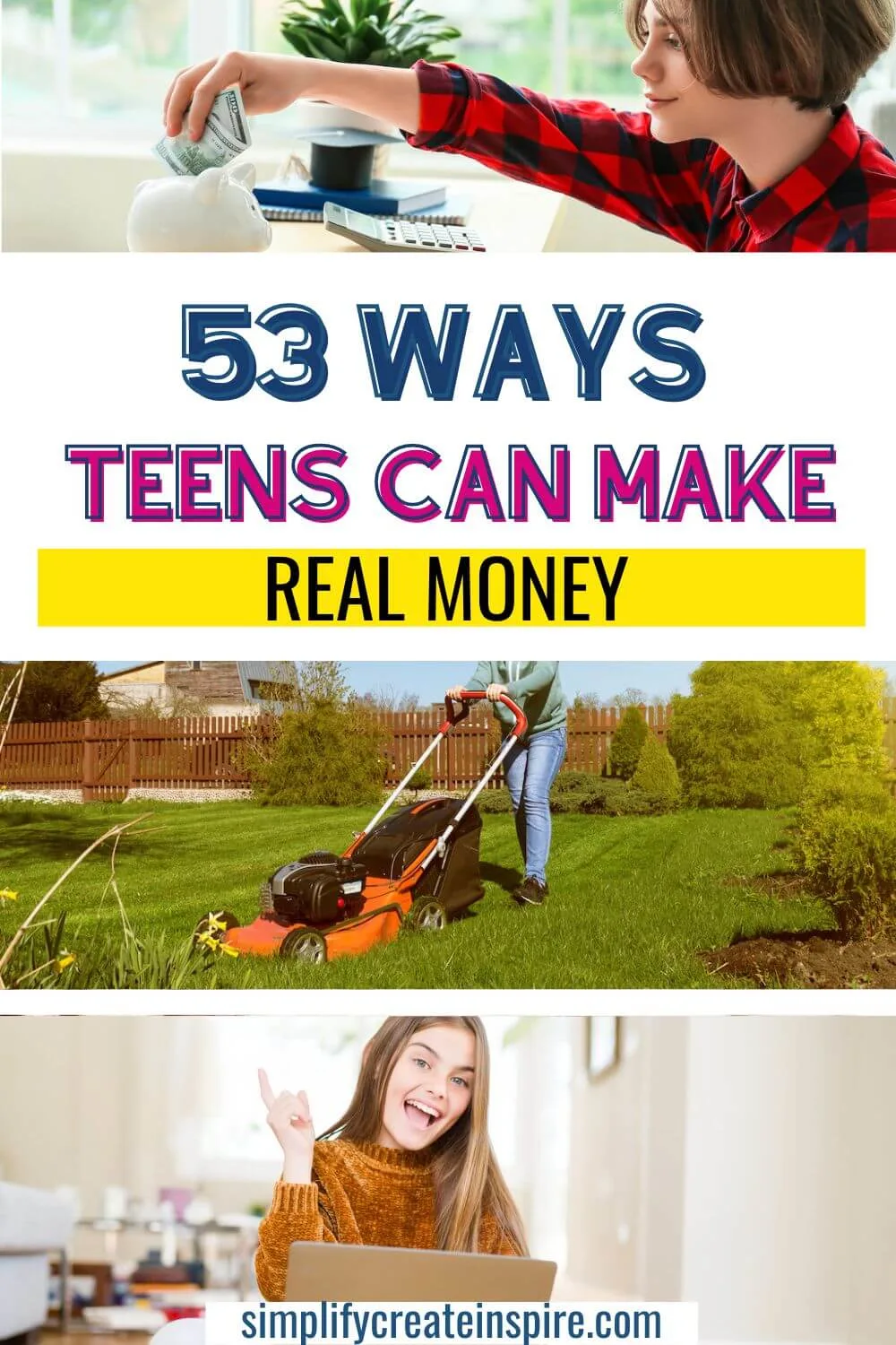 Pinterest image - 53 practical ways teens can earn money