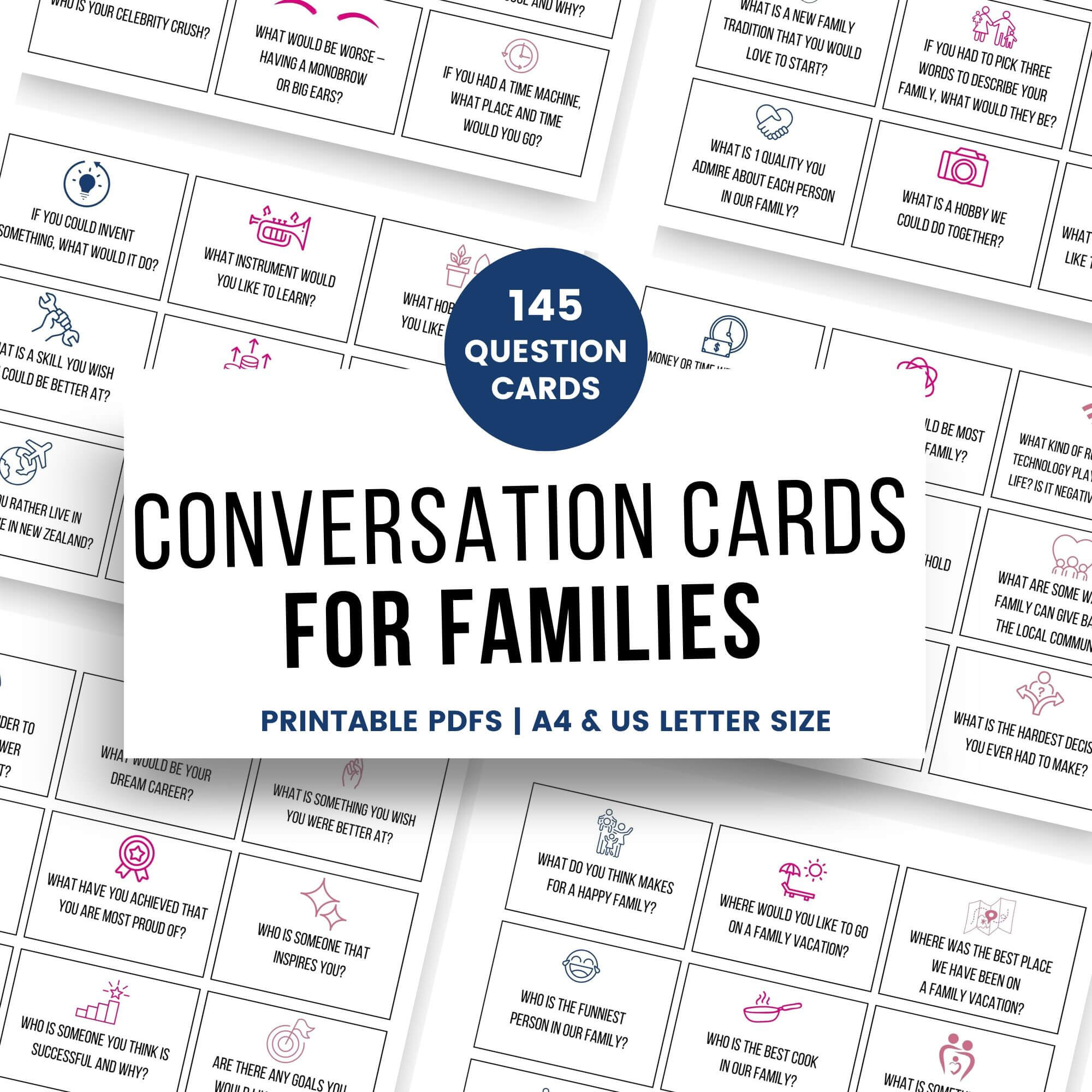 Conversation cards for families shop banner