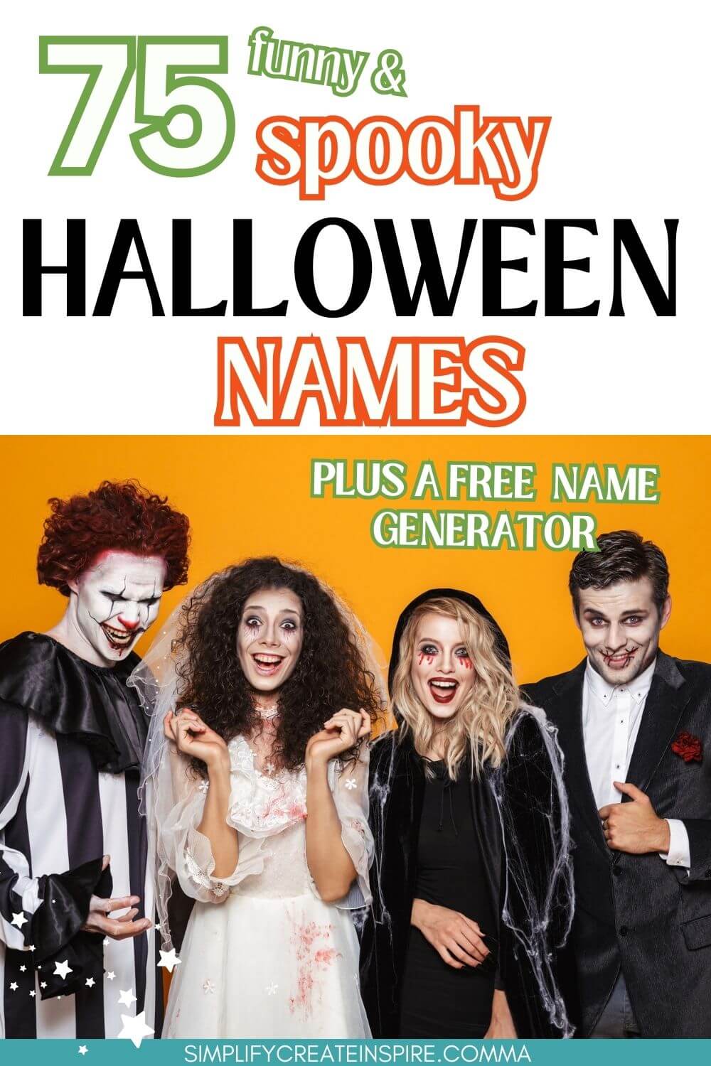 75 spooky halloween names and free halloween name generator