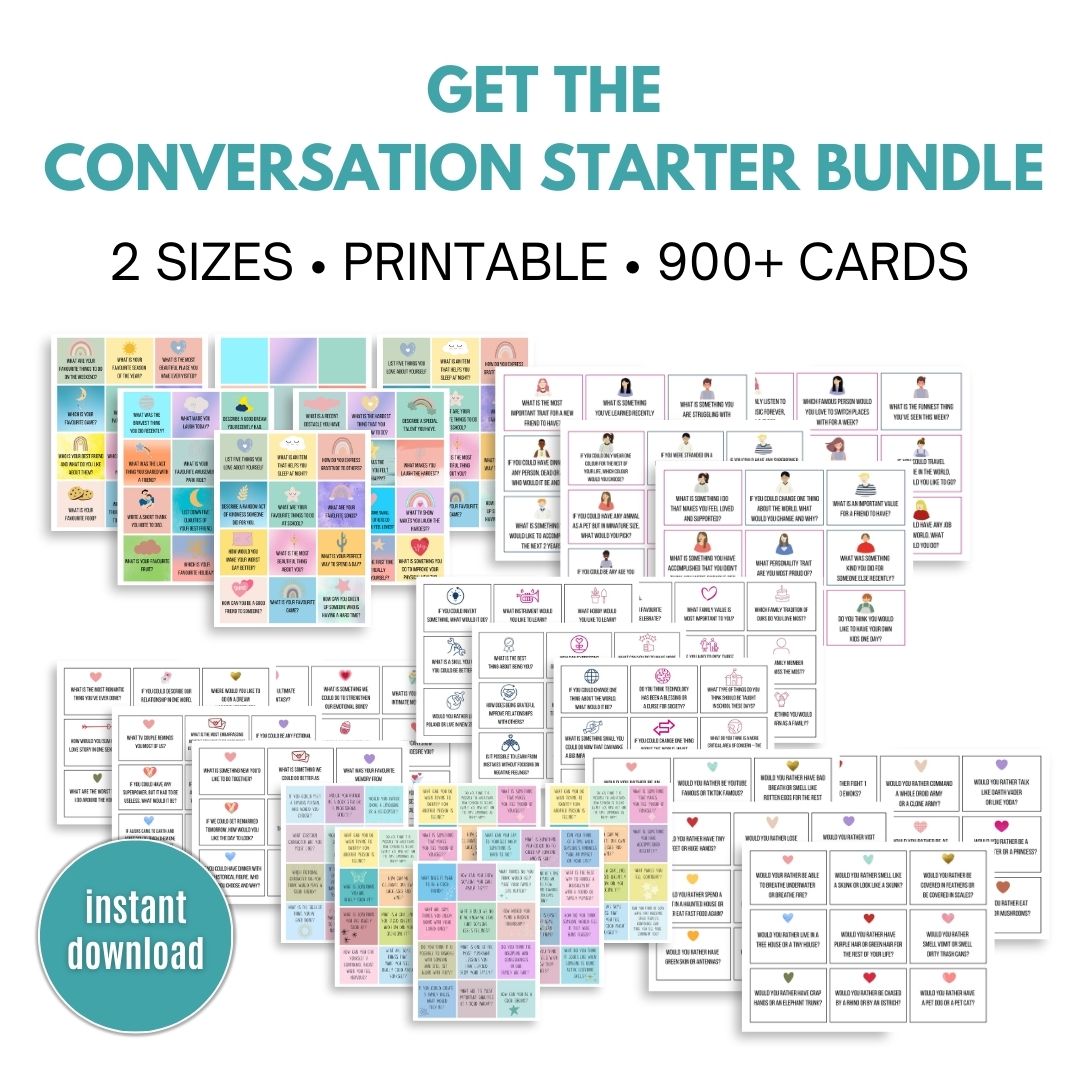 Conversation card bundle shop square