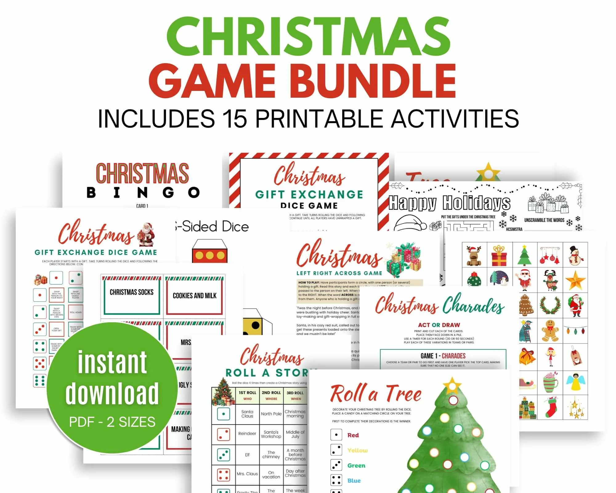 Christmas game bundle sale image.
