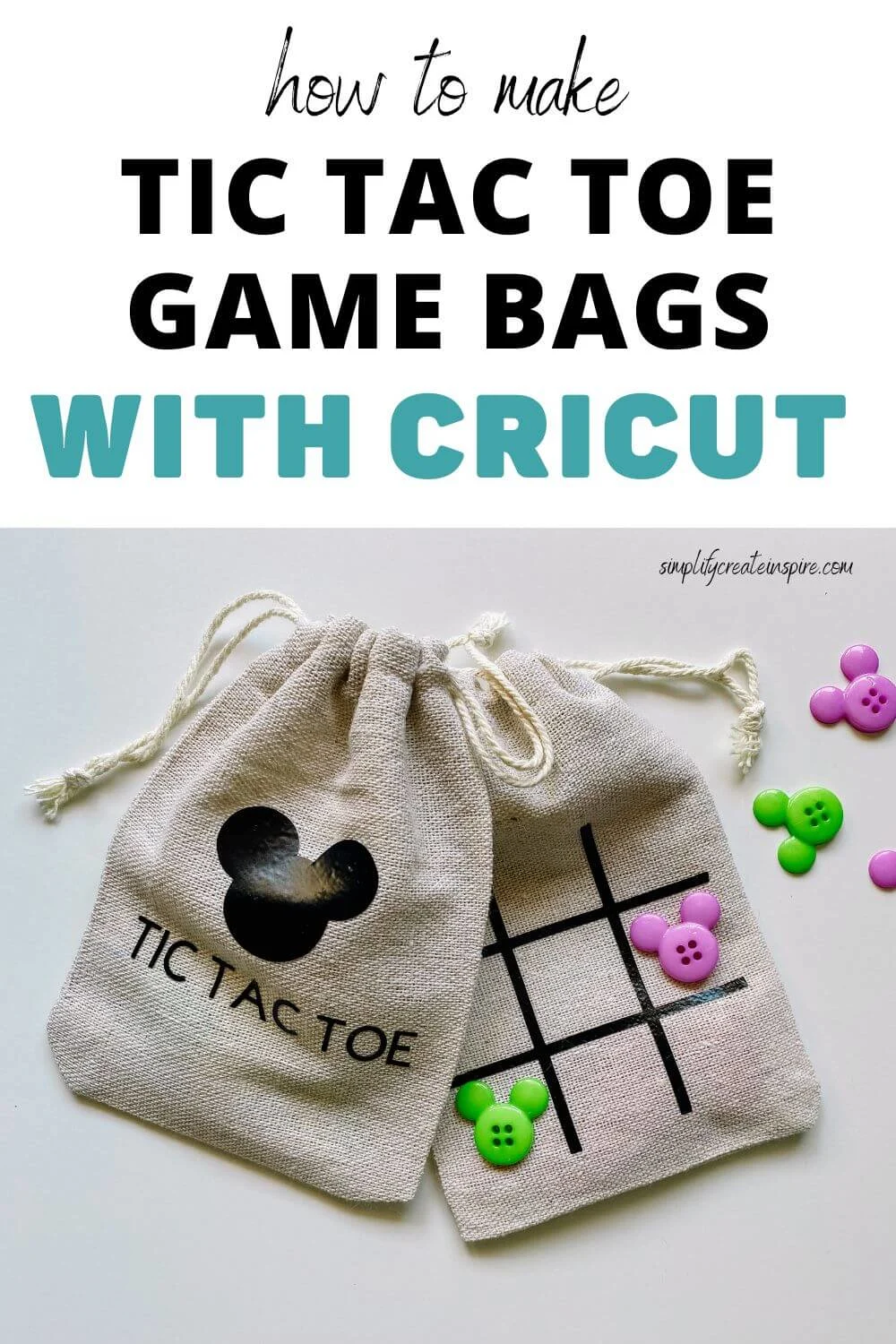 How to make cricut tic tac toe game bags diy disney fish extender gifts.