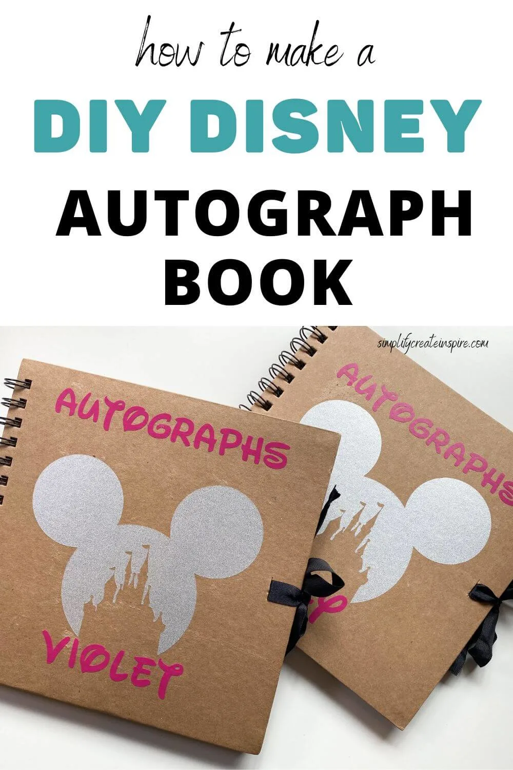 How to make a diy disney autograph book.