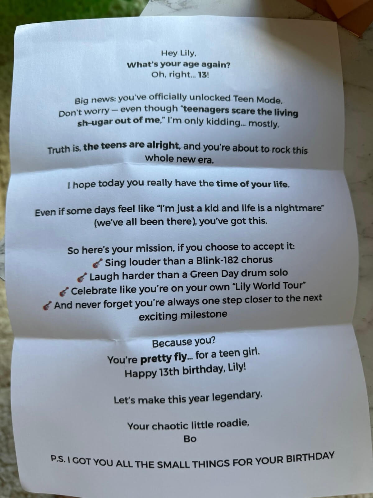 elf on the shelf birthday letter.
