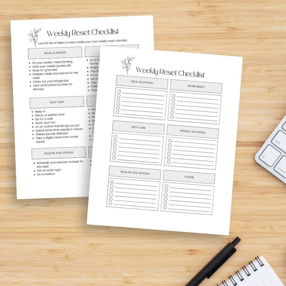 Sunday Reset Checklist.pdf Create A Sunday Reset Routine & Skip The 'Sunday Scaries'
