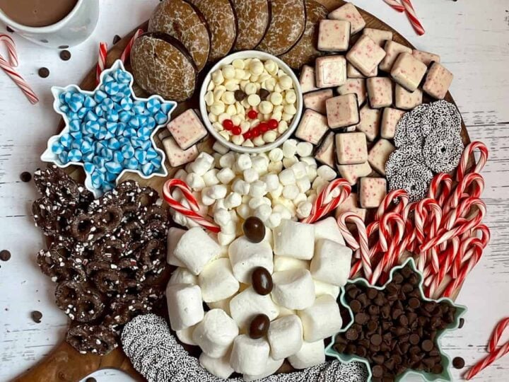 Image for Snow Man Hot Chocolate Charcuterie Dessert Board
