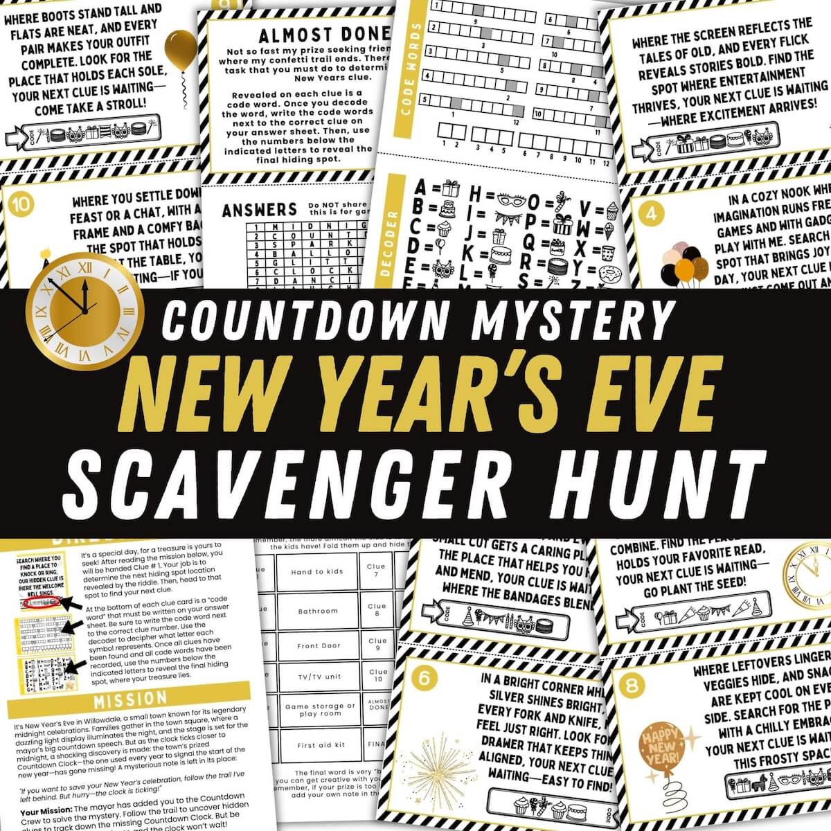 42 Exciting New Year’s Eve Party Games To End The Year 5 new years eve scavenger hunt.