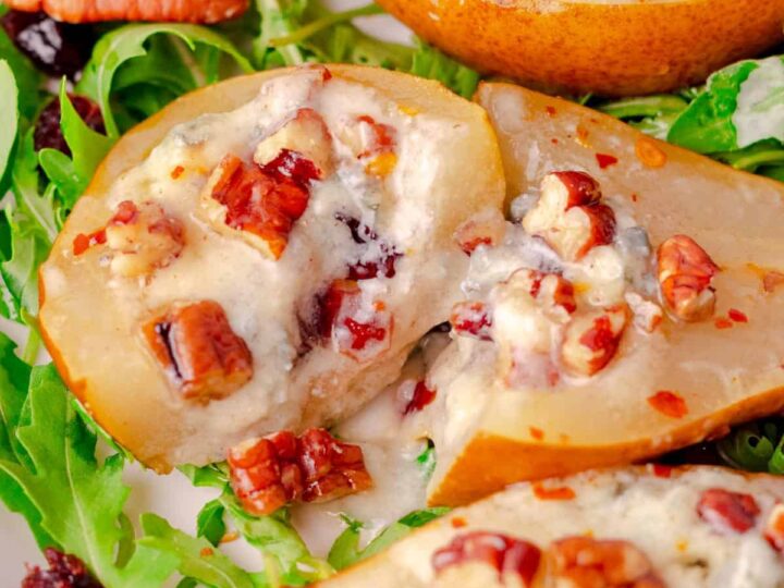 Image for Simple Baked Pears With Honey and Blue Cheese