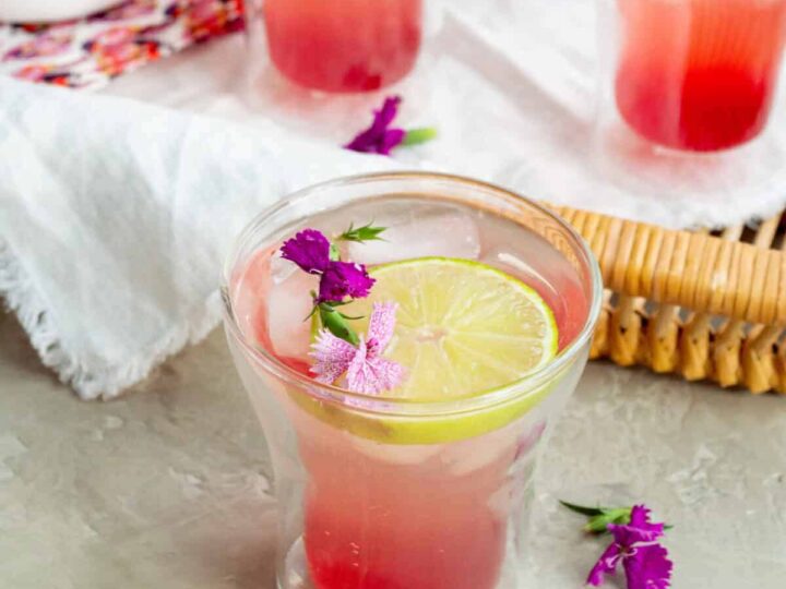 prickly pear vodka cocktail.