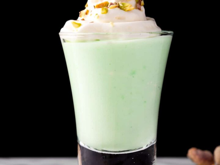 pistachio pudding shots.
