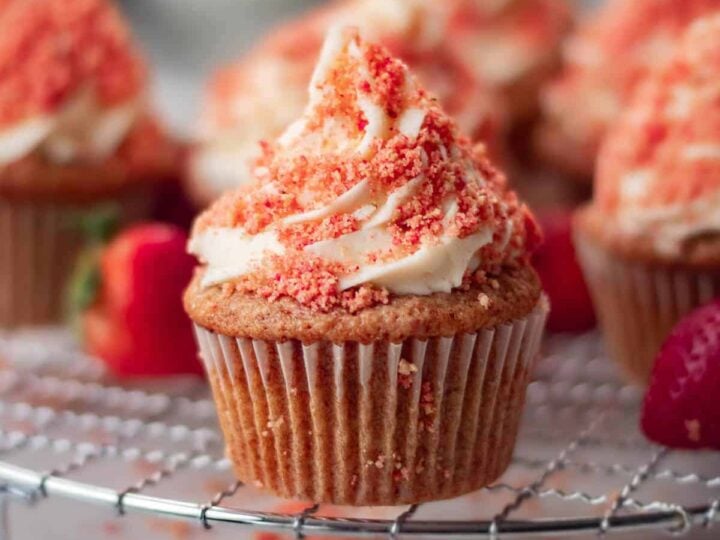 strawberry crunch cupcakes.