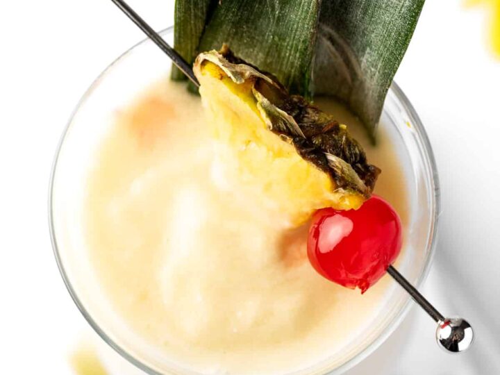 pina colada with coconut milk.