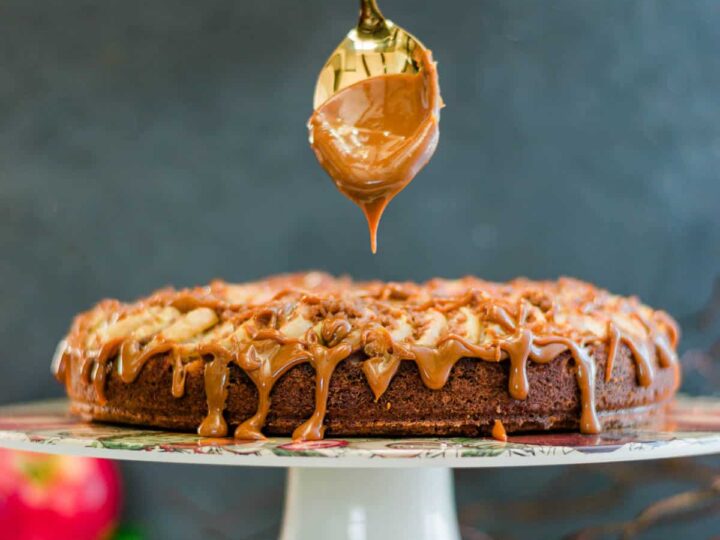 apple streusel cake.