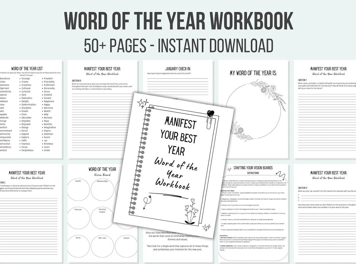 150 Word Of The Year Ideas For 2026 2 word of the year book.