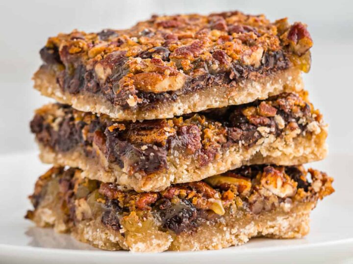 chocolate pecan bars.