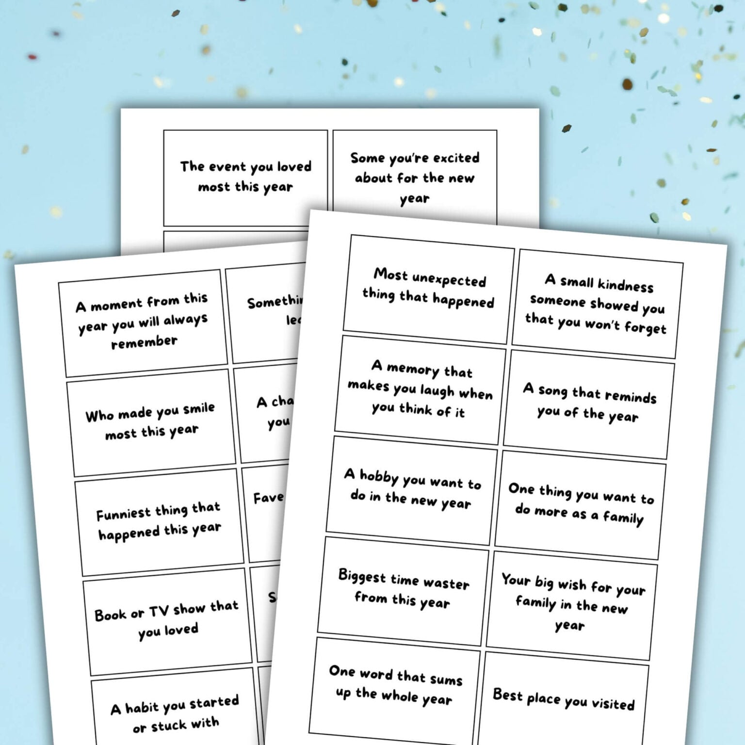 New Year Reflection Questions For Families