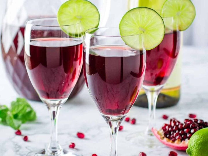 pomegrantate spritzer.