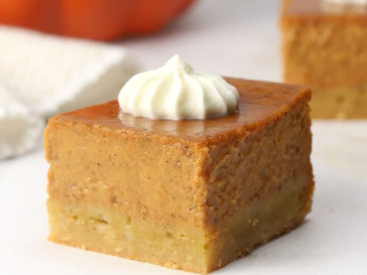 pumpkin pie bars.