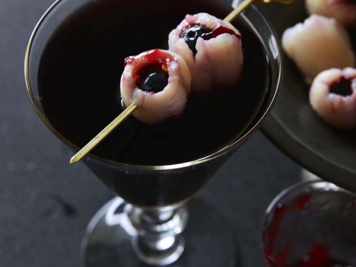 red wine halloween sangria.