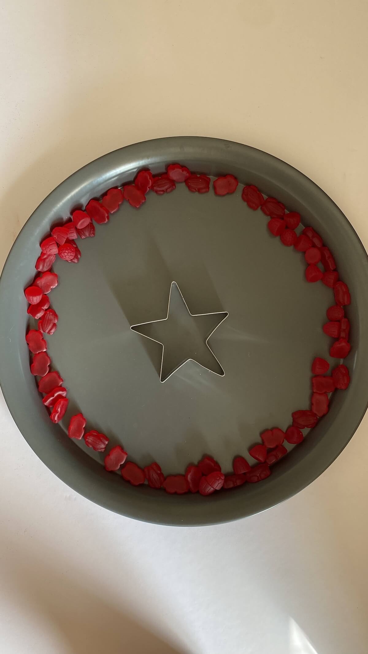 creating a captain america platter.