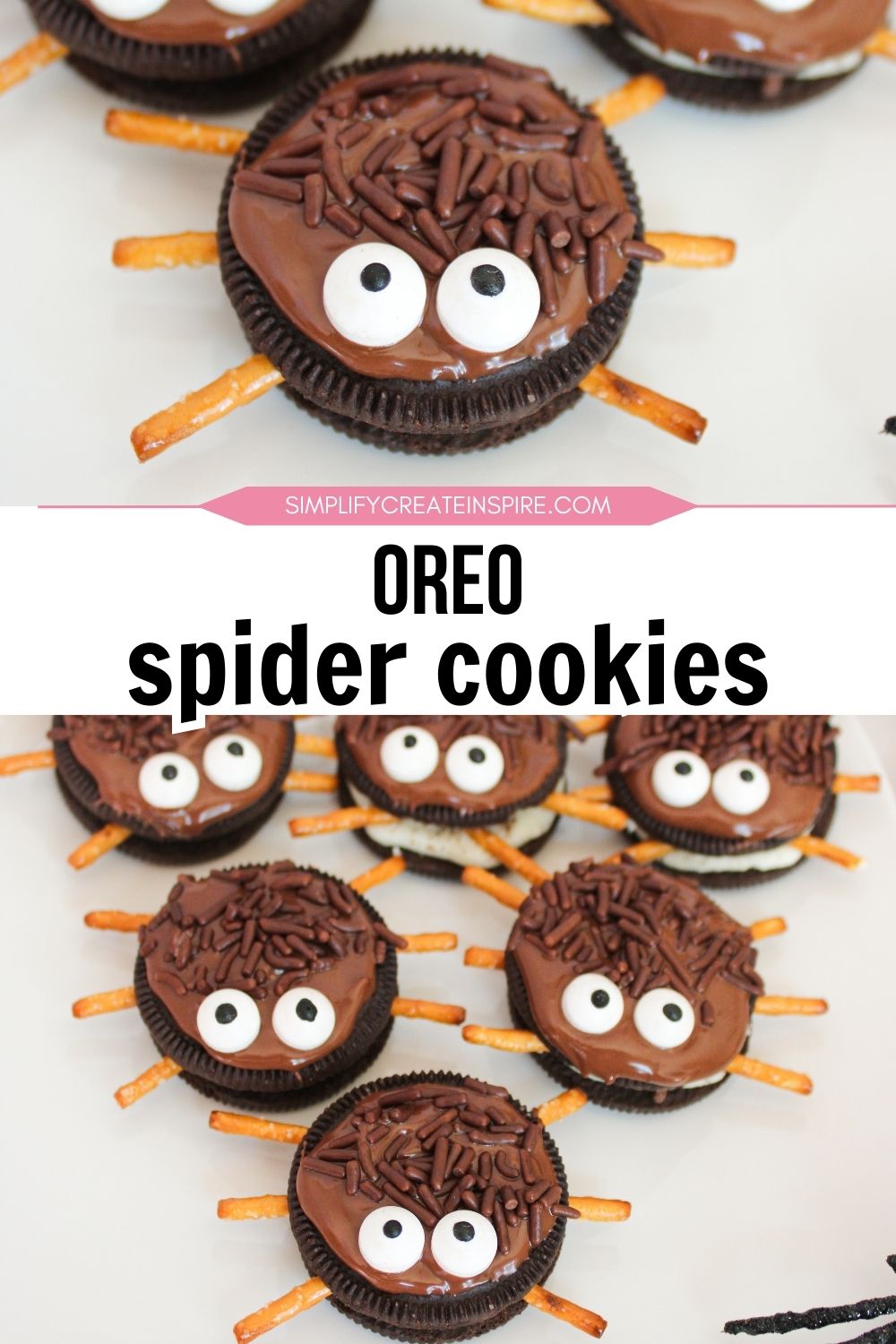 spider oreo cookies for halloween.